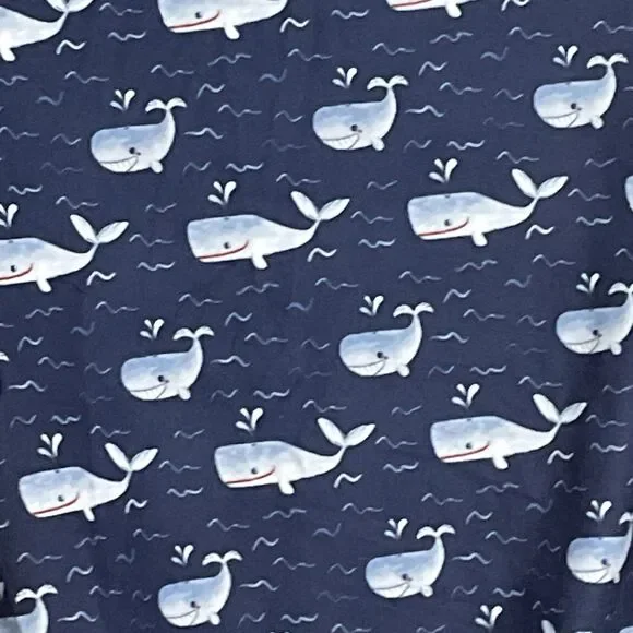 LovinPet Dog Shirt Sun Shield Shirt Ocean Whales Print Lightweight Pullover NWT - Picture 2 of 8